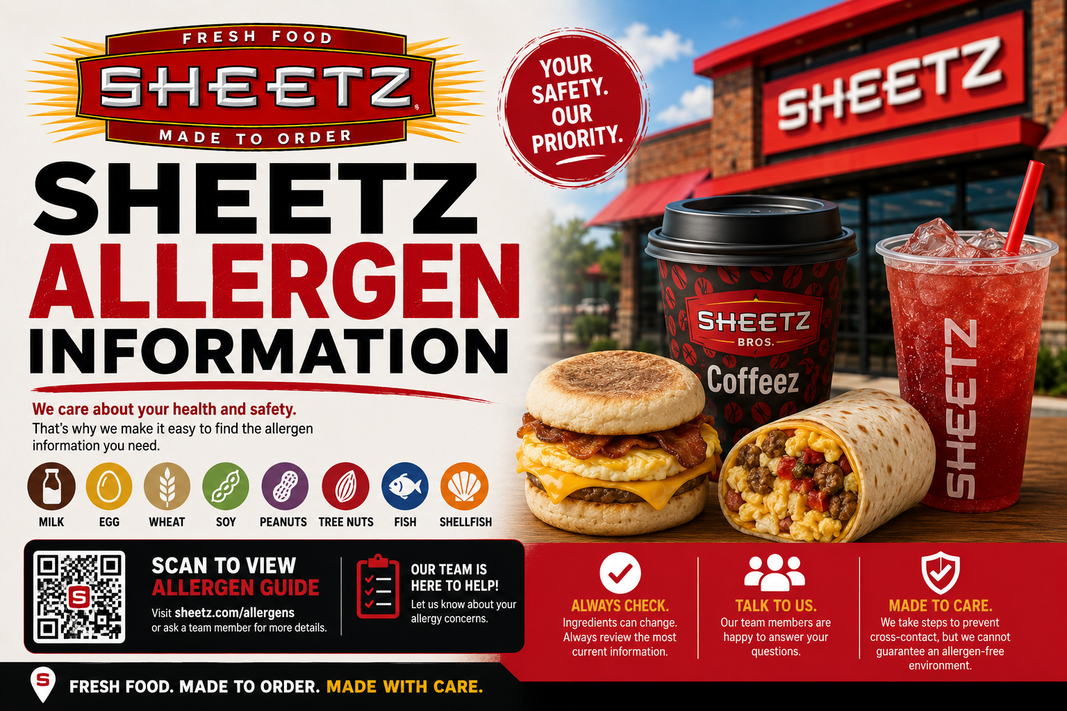 Sheetz Allergen Menu