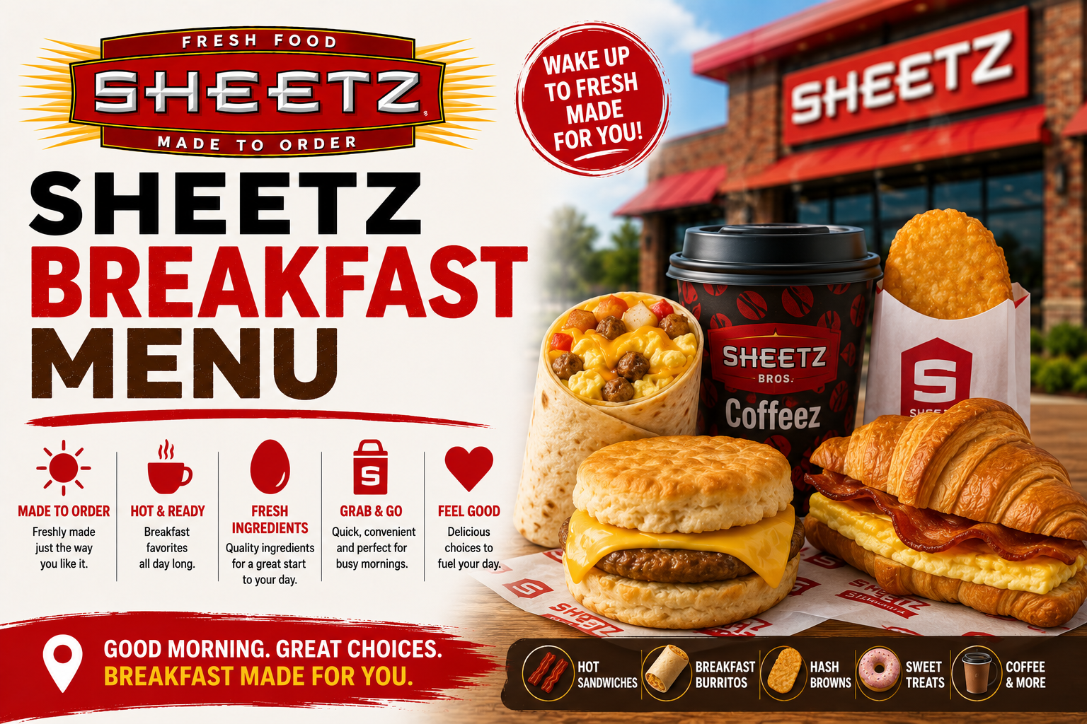 Sheetz Breakfast Menu