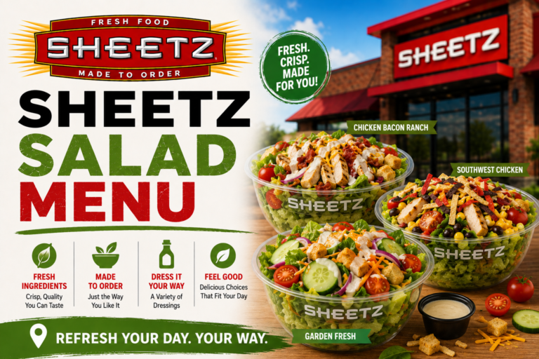 Sheetz Salad Menu
