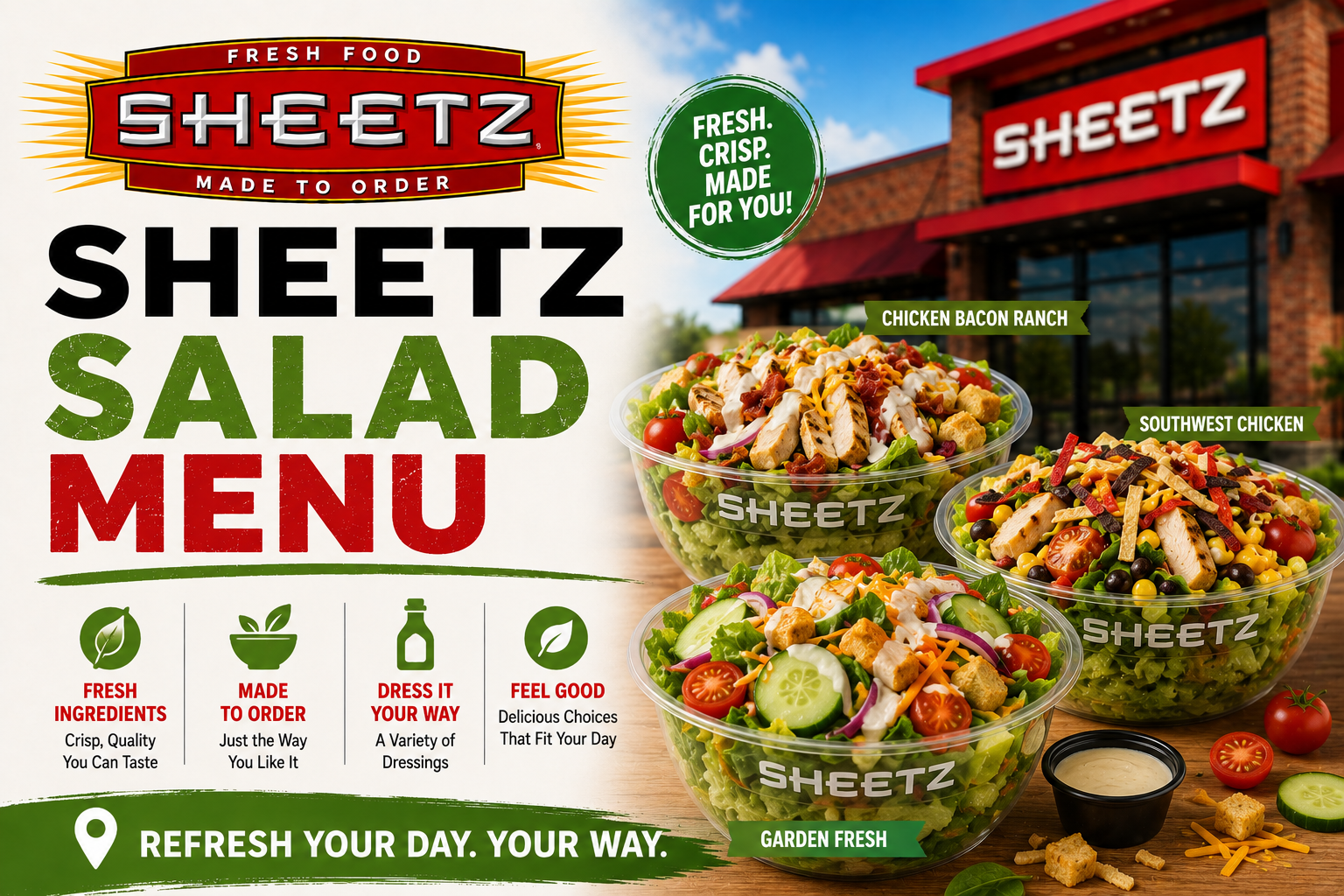Sheetz Salad Menu
