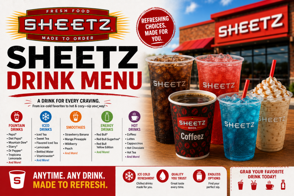 Sheetz Drink Menu
