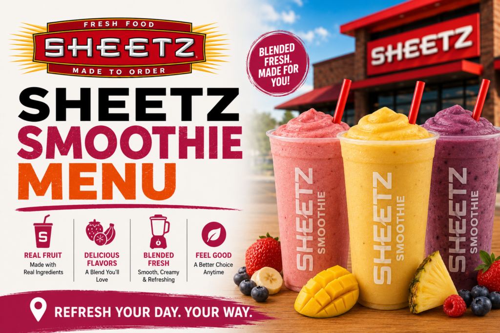 Sheetz Smoothie Menu